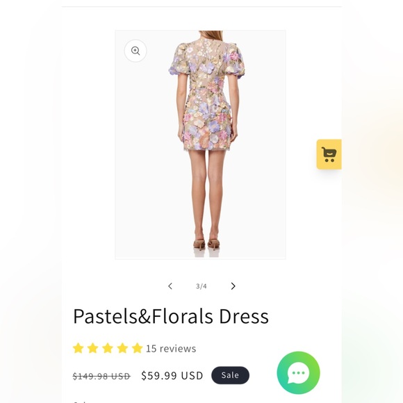 floral dress - Picture 2 of 2